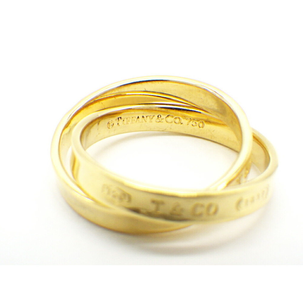 Tiffany Interlocking Circle Ring Yellow Gold Doub… - image 2